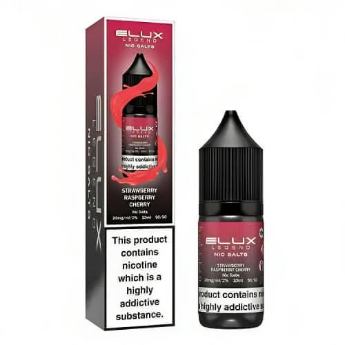 Elux Legend 10ml Nic Salt - Pack of 10 - Strawberry Raspberry Cherry