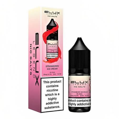 Elux Legend 10ml Nic Salt - Pack of 10 - Strawberry Ice Cream