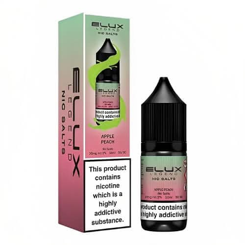 Elux Legend 10ml Nic Salt - Pack of 10 - Apple Peach