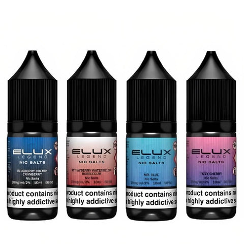 Elux Legend 10ml Nic Salt - Pack of 10 - Eliquid Base-Blueberry Raspberry