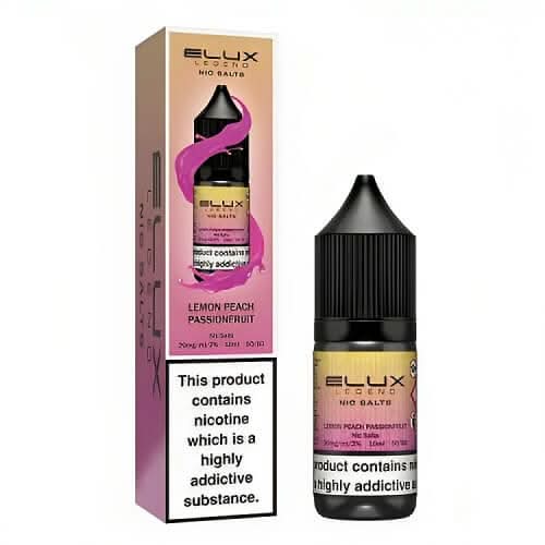 Elux Legend 10ml Nic Salt - Pack of 10 - Lemon Peach Passion Fruit