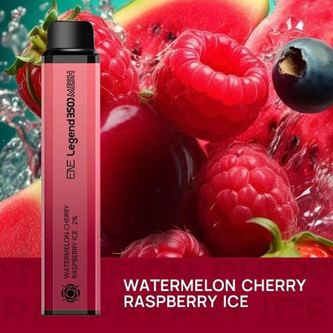 ENE Legend Mesh 3500 Disposable Pod Device - Eliquid Base-Watermelon Cherry Raspberry Ice