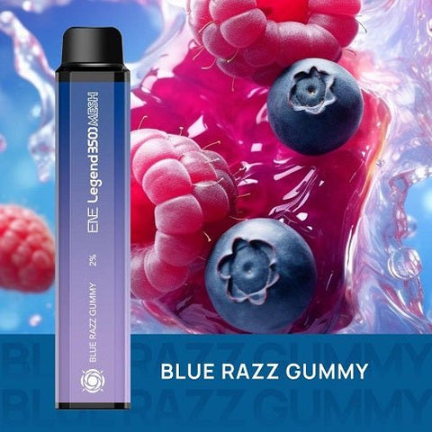 ENE Legend Mesh 3500 Disposable Pod Device - Eliquid Base-Blue Razz Gummy