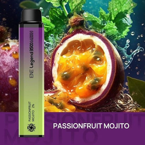 ENE Legend Mesh 3500 Disposable Pod Device - Eliquid Base-Passionfruit Mojito