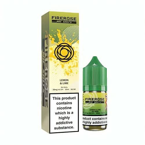 Firerose 5000 10ml Nic Salt E-Liquid - Pack of 10 - Lemon & Lime