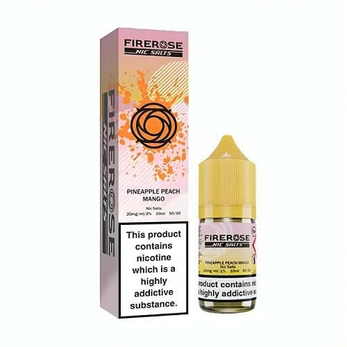 Firerose 5000 10ml Nic Salt E-Liquid - Pack of 10 - Pineapple Peach Mango