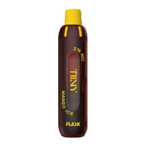 Flask Tiiny 600 Puffs Disposable Vape Pod Device - Pack of 10 - Eliquid Base-Mango Ice