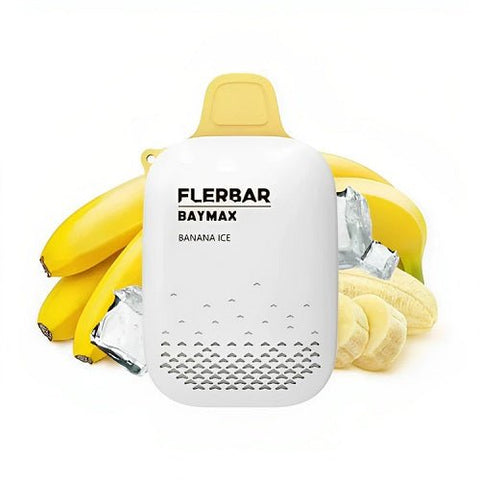FlerBar Baymax 3500 Puff Disposable Vape - Eliquid Base-Banana Ice
