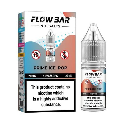 Flow Bar Nic Salts Pack of 10 - Eliquid Base-Prime Ice Pop