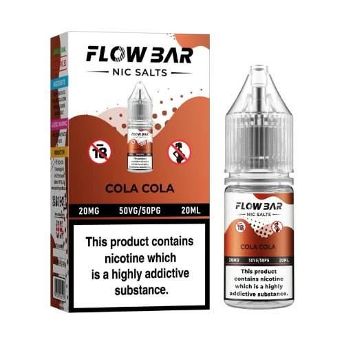 Flow Bar Nic Salts 10ml - Pack of 10 -Cola Cola