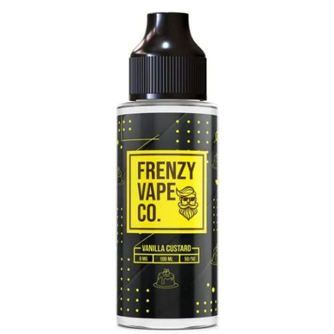 Frenzy Vape Co. 100ml Shortfill E-Liquid - Eliquid Base-Vanilla Custard