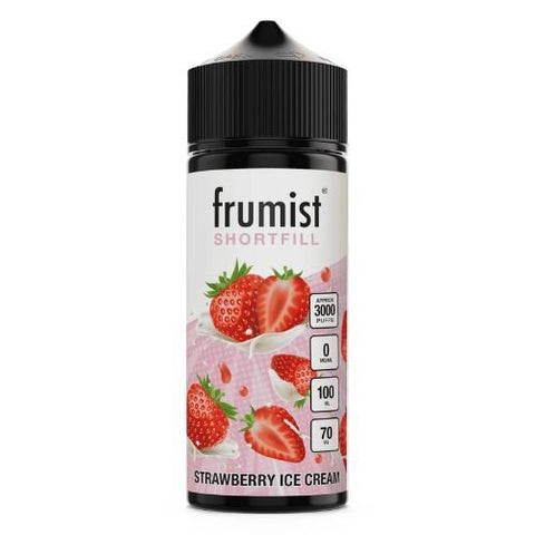 Frumist 100ml Shortfill E-liquid - Eliquid Base-Strawberry Ice Cream