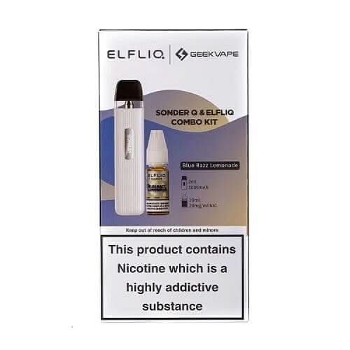 Geekvape Sonder Q Pod Kit & ELFLIQ  Nic Salt Bundle - Blue Razz Lemonade