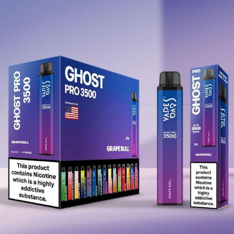 Ghost Pro 3500 Disposable Device | 20MG - Eliquid Base-Grape Bull