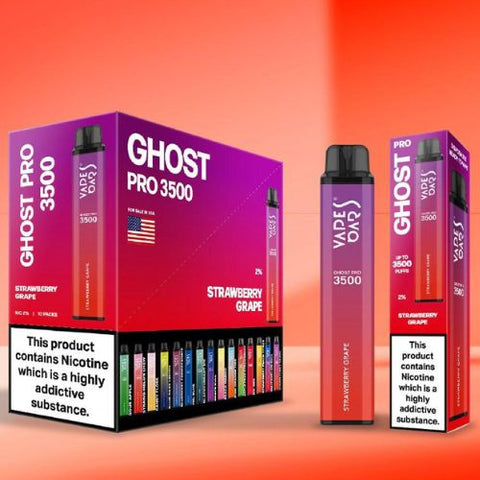 Ghost Pro 3500 Disposable Device | 20MG - Eliquid Base-Strawberry Grape