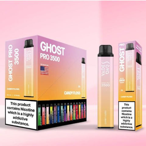 Ghost Pro 3500 Disposable Device | 20MG - Eliquid Base-Candy Floss