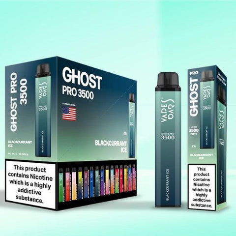 Ghost Pro 3500 Disposable Device | 20MG - Eliquid Base-Blackcurrant Ice