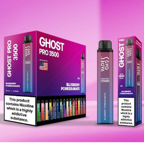 Ghost Pro 3500 Disposable Device | 20MG - Eliquid Base-Blueberry Pomegranate
