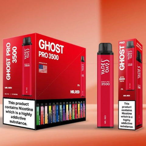 Ghost Pro 3500 Disposable Device | 20MG - Eliquid Base-MR. Red