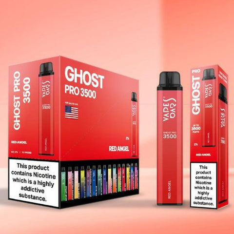 Ghost Pro 3500 Disposable Device | 20MG - Eliquid Base-Red Angel