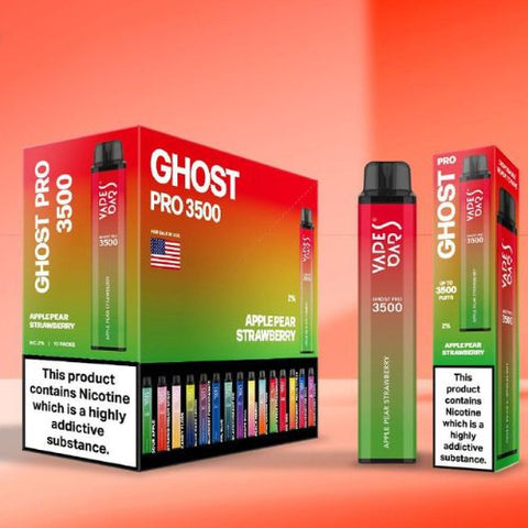Ghost Pro 3500 Disposable Device | 20MG - Eliquid Base-Apple Pear Strawberry