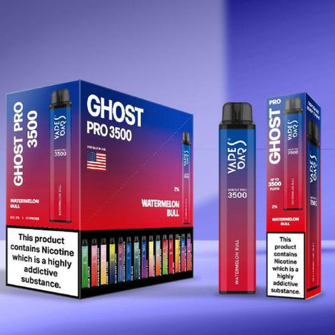 Ghost Pro 3500 Disposable Device | 20MG - Eliquid Base-Watermelon Bull