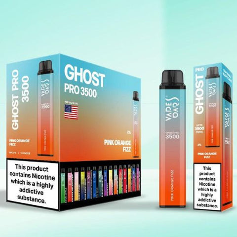 Ghost Pro 3500 Disposable Device | 20MG - Eliquid Base-Pink Orange Fizz