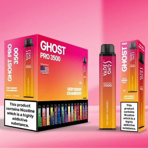 Ghost Pro 3500 Disposable Device | 20MG - Eliquid Base-Very Berry Cranberry