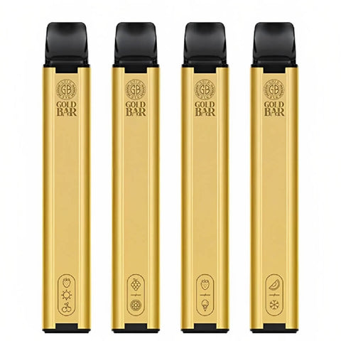 Gold Bar 600 Puff Disposable Vape Pod Device 20MG - Eliquid Base-24K Mango