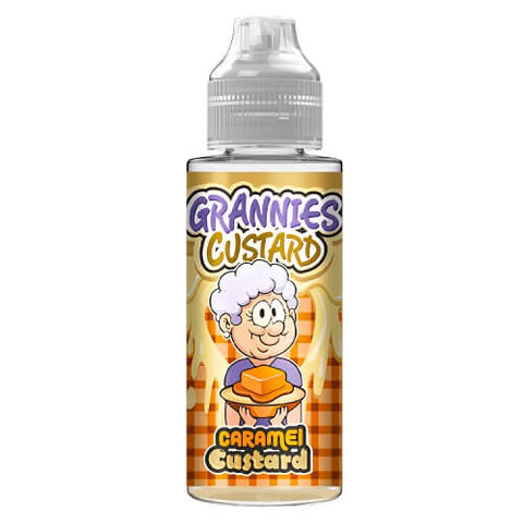 Grannies Custard Shortfill 100ml E-Liquid - Eliquid Base-Caramel Custard