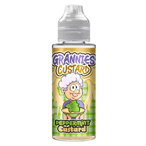 Grannies Custard Shortfill 100ml E-Liquid - Eliquid Base-Peppermint Custard