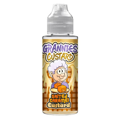 Grannies Custard Shortfill 100ml E-Liquid - Eliquid Base-Salted Caramel Custard