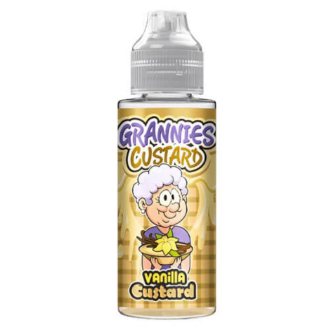 Grannies Custard Shortfill 100ml E-Liquid - Eliquid Base-Vanilla Custard