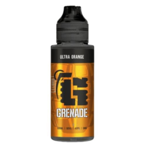 Grenade 100ml Shortfill E-Liquid - Eliquid Base-Ultra Orange