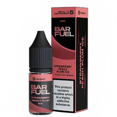 Hangsen Bar Fuel 10ml Nic Salt - Pack of 10 - Eliquid Base-Strawberry Peach Plum Ice