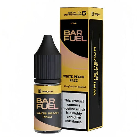 Hangsen Bar Fuel 10ml Nic Salt - Pack of 10 - Eliquid Base-White Peach Razz