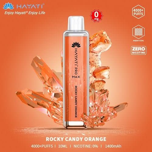 Hayati Pro Max 4000  Disposable  Vape Device -Rocky Candy Orange