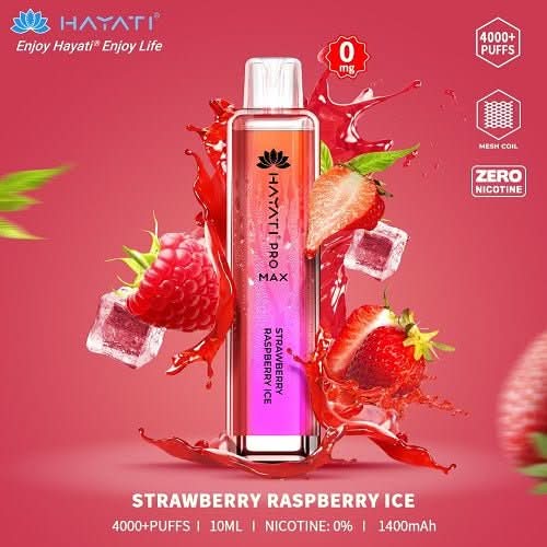 Hayati Pro Max 4000  Disposable  Vape Device -Strawberry Raspberry Ice