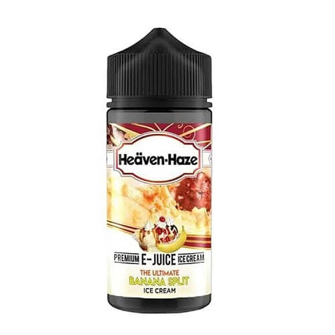 Heaven Haze Shortfill 100ml E-Liquid - Eliquid Base-The Ultimate Banana Split