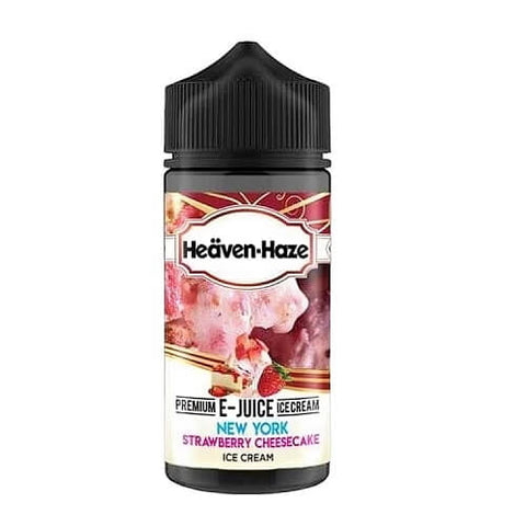 Heaven Haze Shortfill 100ml E-Liquid - Eliquid Base-New York Strawberry Cheesecake