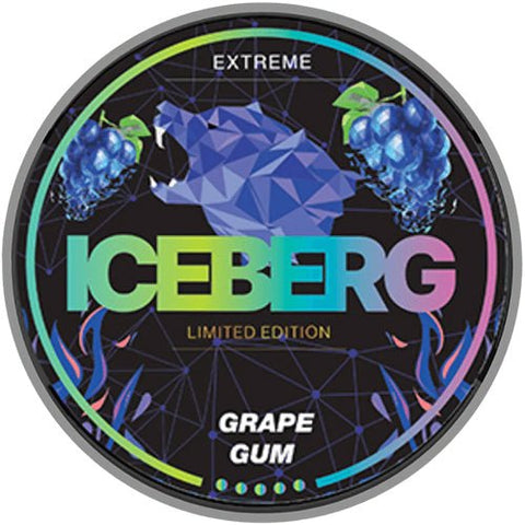 Ice Berg Nicotine Pouches - Eliquid Base-Grape Gum