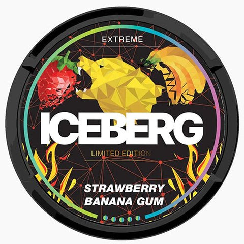 Ice Berg Nicotine Pouches - Eliquid Base-Strawberry Banana Guava