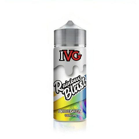 IVG 100ml Shortfill E-liquid - Eliquid Base-Rainbow Blast