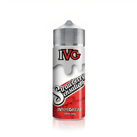 IVG 100ml Shortfill E-liquid - Eliquid Base-Strawberry Sensation
