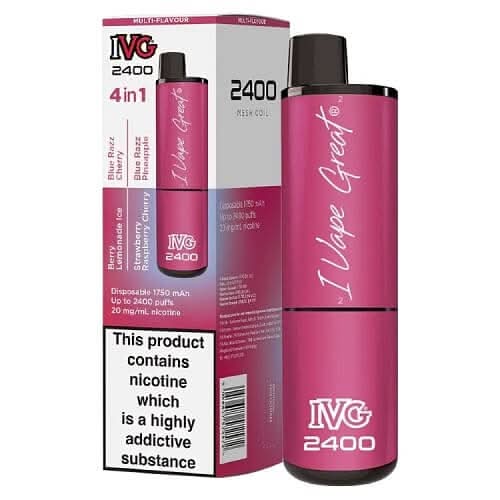 IVG 2400 Disposable Vape Device -Berry Edition