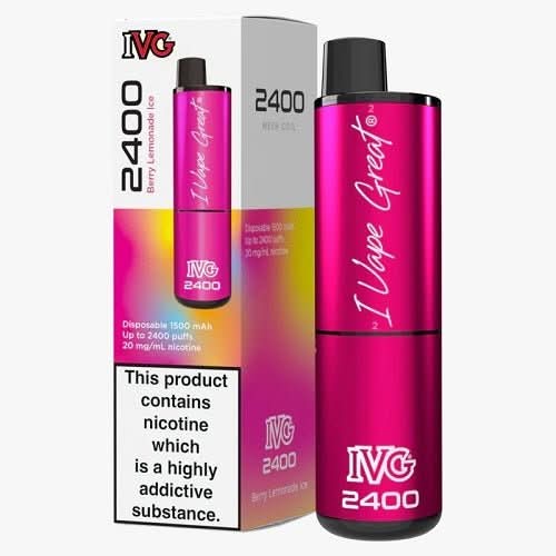 IVG 2400 Disposable Vape Device -Berry Lemonade Ice