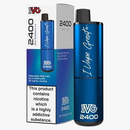 IVG 2400 Disposable Vape Device -Blue Raspberry Ice