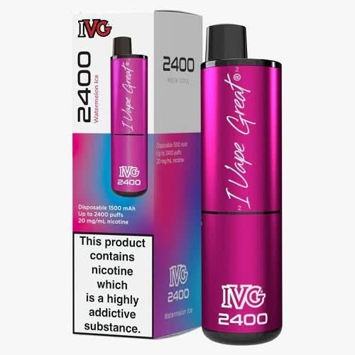 IVG 2400 Disposable Vape Device -Watermelon Ice