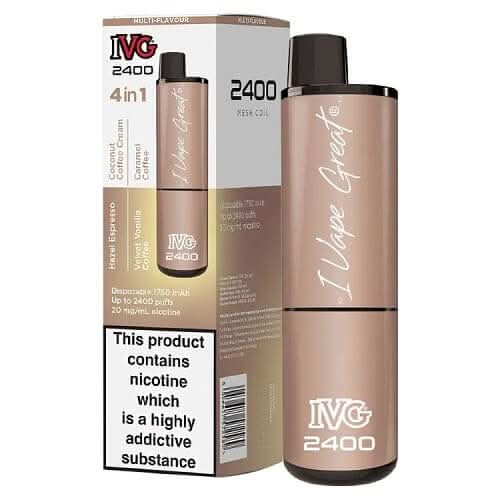 IVG 2400 Disposable Vape Device -Coffee Edition