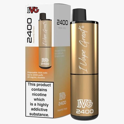 IVG 2400 Disposable Pod Device - Pack of 3 - Eliquid Base-Heavenly Drops